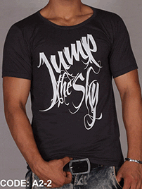 تی شرت مردانه زیگزاگ طرح Jump