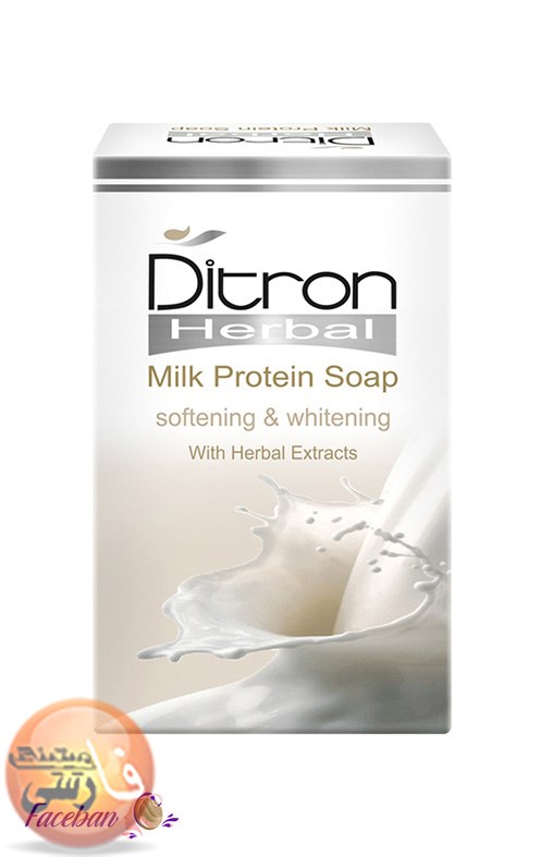صابون پروتئين شير ديترون Ditron وزن 110 گرم پوست صابون شير ديترون