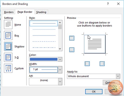 چگونه-می-توانم-برای-سند-ورد-حاشیه-گذاری-کنم؟-border-in-word-ویرایش-متن-در-سند-ورد-تنظیم-حاشیه-و-چیدمان-در-ورد-تب-Page-Layout-Page-Background-گزینه-Page-Borders