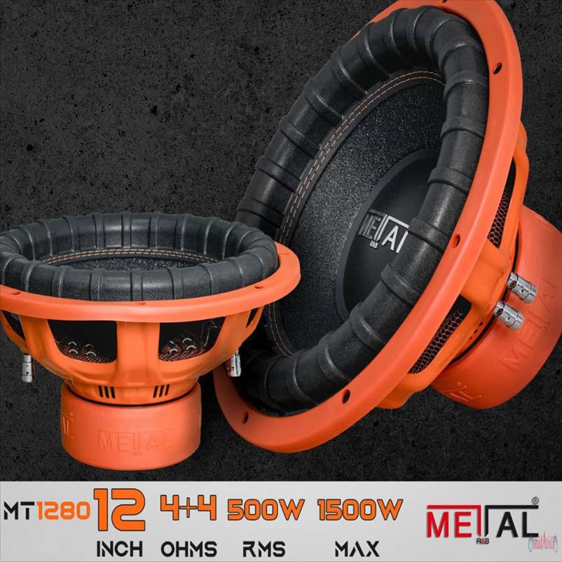 ساب ووفر 12 متال D4 1500W MAX 500W RMS مدل MT-1280