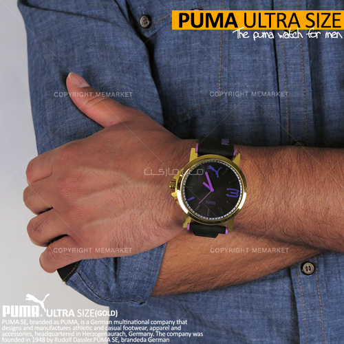 ساعت پوما-ساعت مچی طلایی-puma ultra size-ساعت ضد آب-خرید ساعت پوما الترا سایز